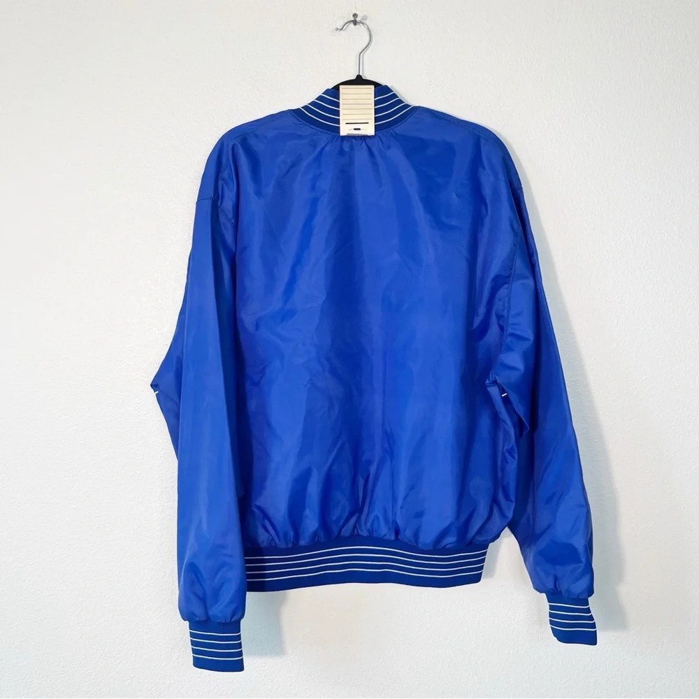 VTG Speedline Athletic Wear Jacket Size XL Blue Streetwear Pullover 1/4 Zip NEW